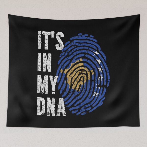 Item preview, IT'S IN MY DNA Kosovo Flag Roots designed and sold by CosmoKitsch.