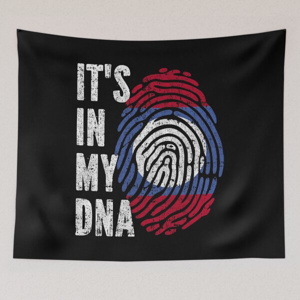 Item preview, IT'S IN MY DNA Laos Flag Roots designed and sold by CosmoKitsch.
