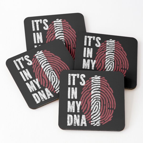Item preview, IT'S IN MY DNA latvia Flag Roots designed and sold by CosmoKitsch.