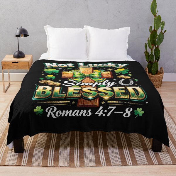 Item preview, Not Lucky Simply Blessed Christian St Patricks Day Women designed and sold by otaku.edwardj.
