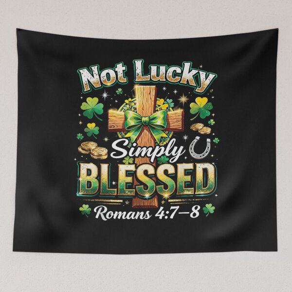 Item preview, Not Lucky Simply Blessed Christian St Patricks Day Women designed and sold by otaku.edwardj.