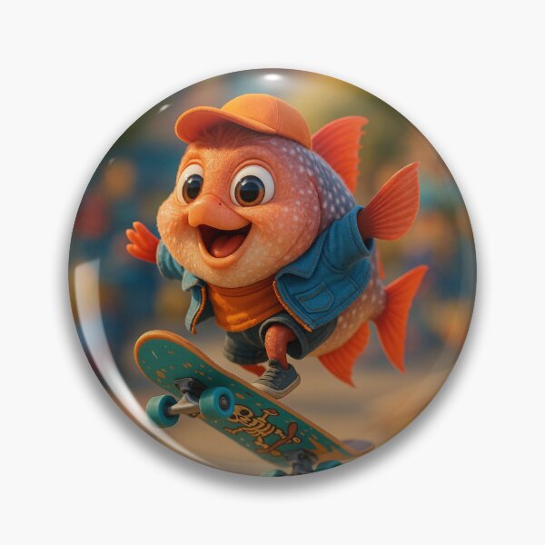 Item preview, Skater Opah Fish designed and sold by Sillytoe.