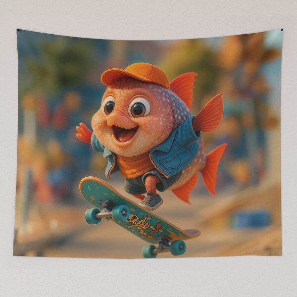 Item preview, Skater Opah Fish designed and sold by Sillytoe.