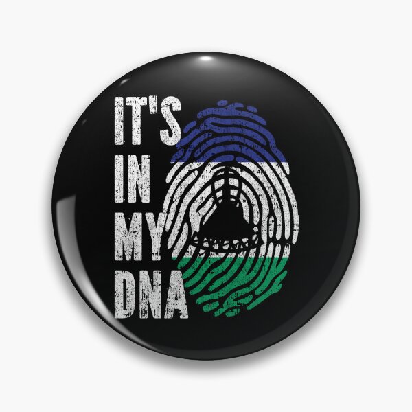 Item preview, IT'S IN MY DNA Lesotho Flag Roots designed and sold by CosmoKitsch.