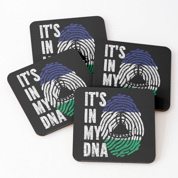 Item preview, IT'S IN MY DNA Lesotho Flag Roots designed and sold by CosmoKitsch.