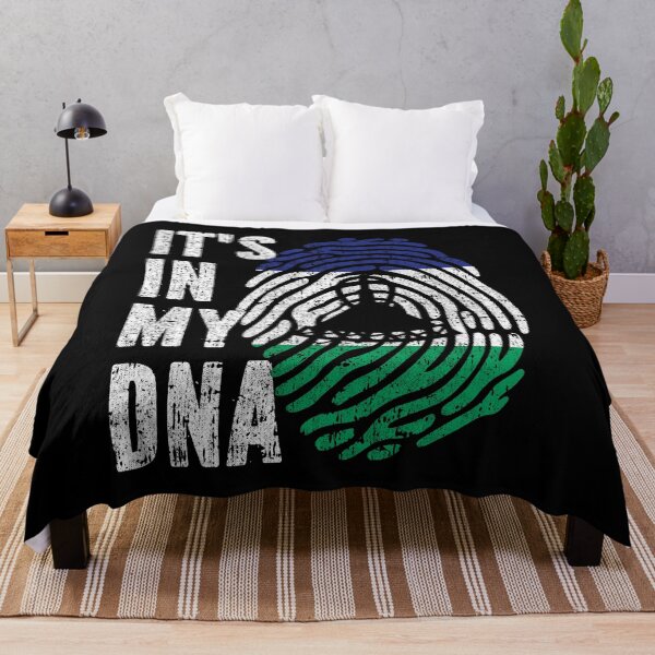 Item preview, IT'S IN MY DNA Lesotho Flag Roots designed and sold by CosmoKitsch.