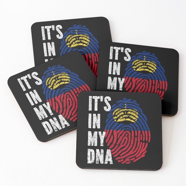 Item preview, IT'S IN MY DNA Liechtenstein Flag Roots designed and sold by CosmoKitsch.