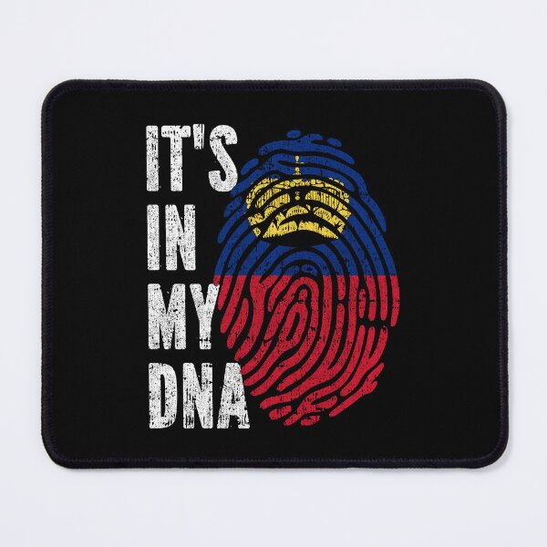 Item preview, IT'S IN MY DNA Liechtenstein Flag Roots designed and sold by CosmoKitsch.