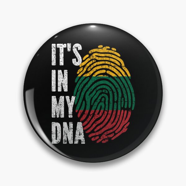 Item preview, IT'S IN MY DNA Lithuania Flag Roots designed and sold by CosmoKitsch.