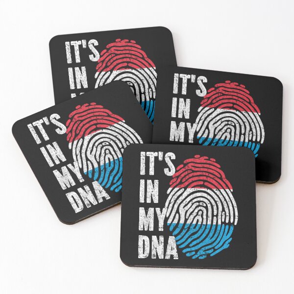 Item preview, IT'S IN MY DNA Luxembourg Flag Roots designed and sold by CosmoKitsch.