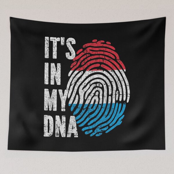 Item preview, IT'S IN MY DNA Luxembourg Flag Roots designed and sold by CosmoKitsch.