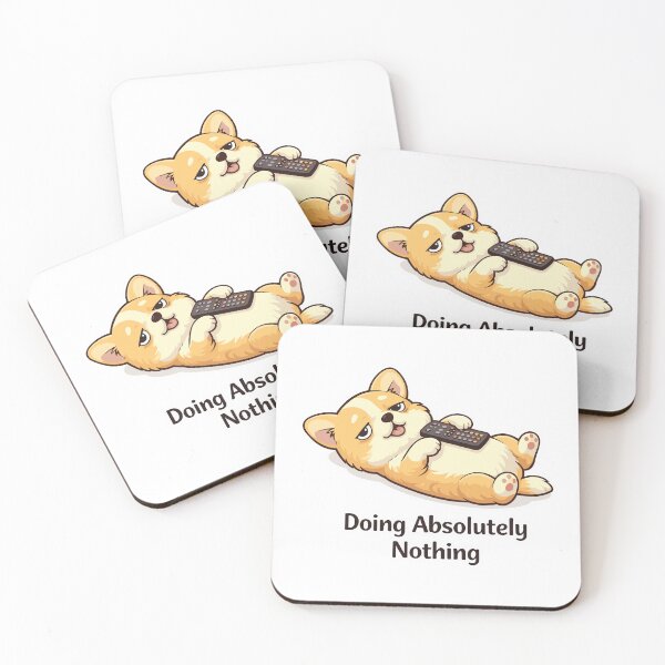 Item preview, Lazy Dog Relaxing Sticker – Doing Absolutely Nothing designed and sold by Anghells-Store.