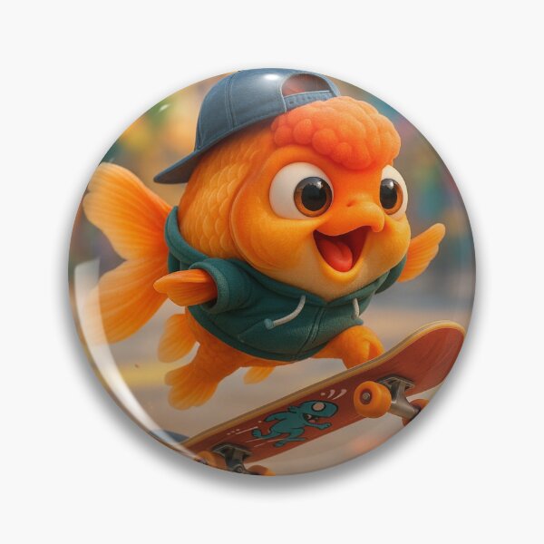 Item preview, Skater Oranda Goldfish designed and sold by Sillytoe.