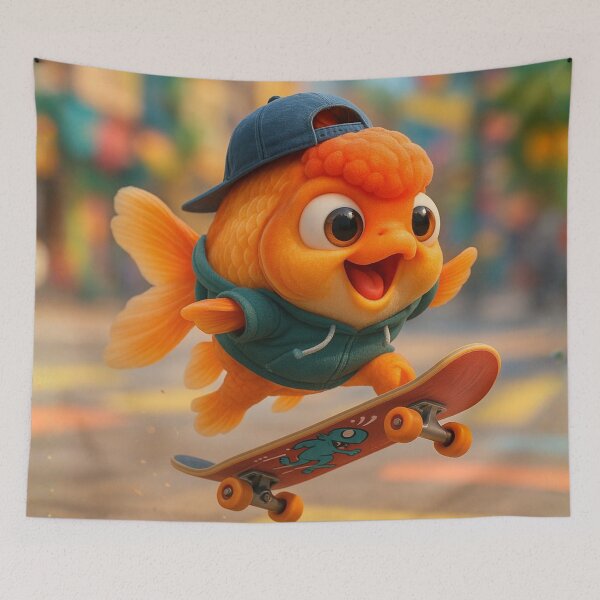 Item preview, Skater Oranda Goldfish designed and sold by Sillytoe.