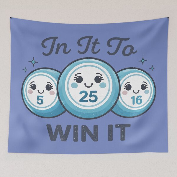Item preview, Bingo In It To Win It Cute Ball Character designed and sold by HowToCanadian.