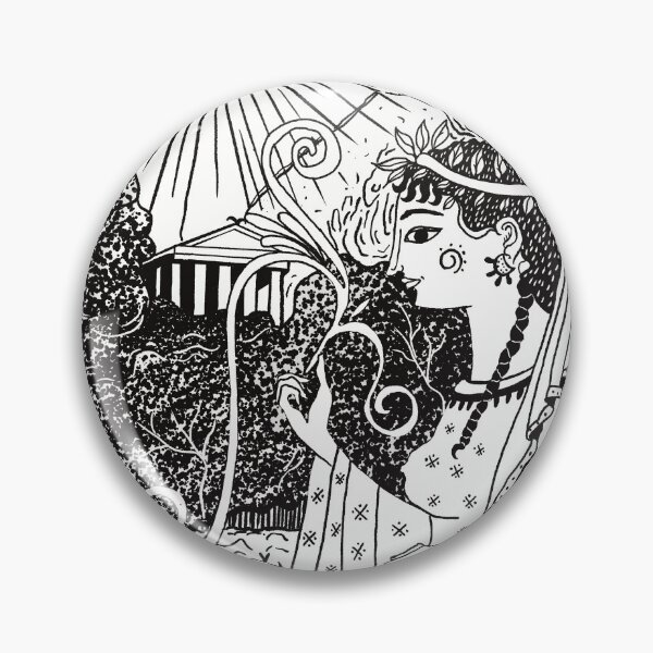 Item preview, Artemis Greek Goddess Archaic Style Ilustration designed and sold by Ancient-Tales.