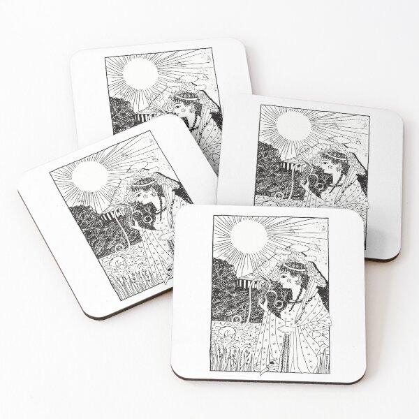 Item preview, Artemis Greek Goddess Archaic Style Ilustration designed and sold by Ancient-Tales.