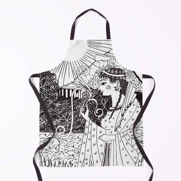 Item preview, Artemis Greek Goddess Archaic Style Ilustration designed and sold by Ancient-Tales.