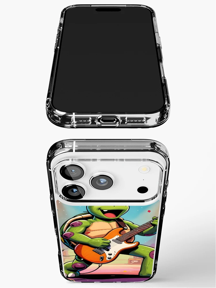 Thumbnail 3 of 5, iPhone Case, Turtle Rockstar Riot designed and sold by KonTagDesign.