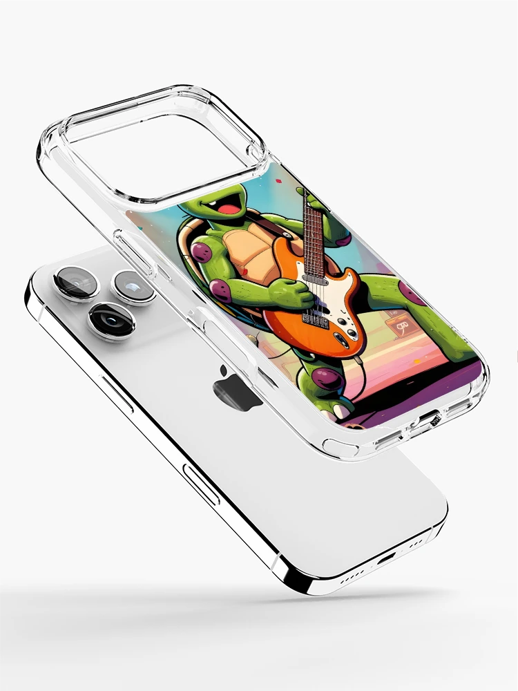 Thumbnail 2 of 5, iPhone Case, Turtle Rockstar Riot designed and sold by KonTagDesign.