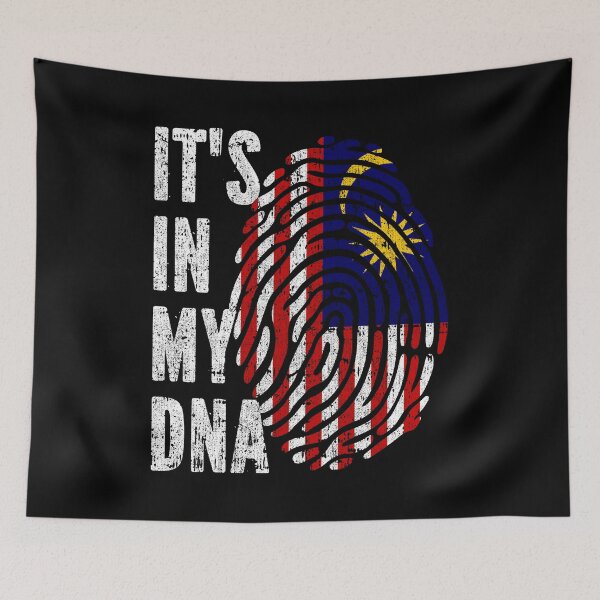 Item preview, IT'S IN MY DNA Malaysia Flag Roots designed and sold by CosmoKitsch.