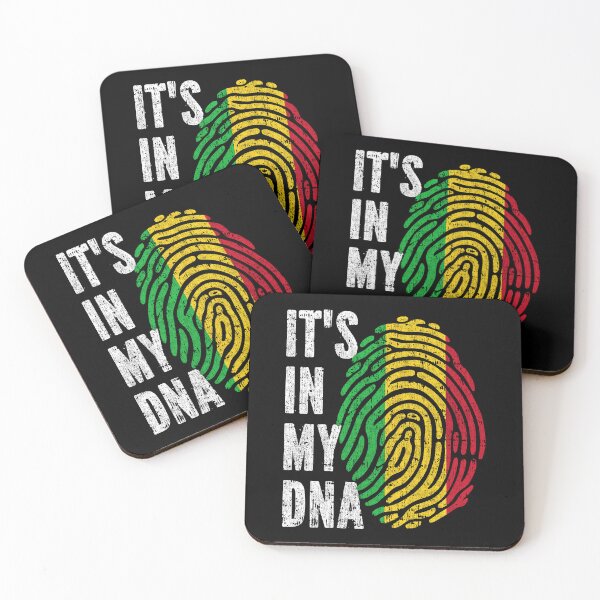 Item preview, IT'S IN MY DNA Mali Flag Roots designed and sold by CosmoKitsch.