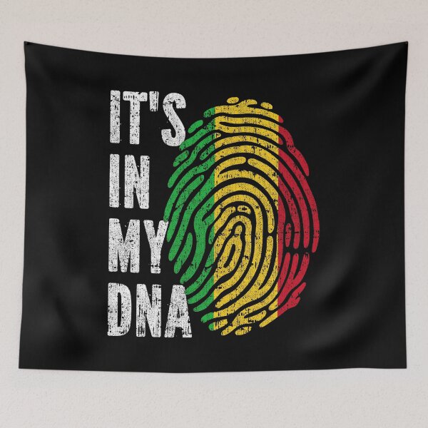 Item preview, IT'S IN MY DNA Mali Flag Roots designed and sold by CosmoKitsch.
