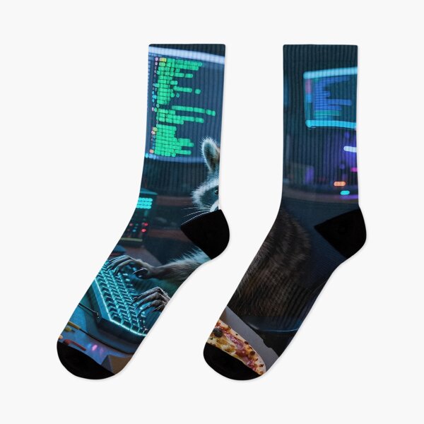 Item preview, Raccoon Cyber Hacker designed and sold by KonTagDesign.