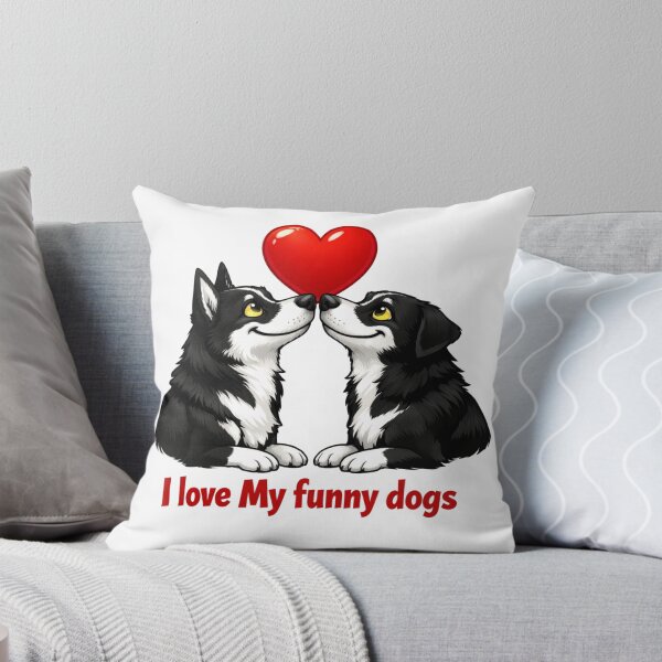Aperçu de l'œuvre J'adore mes chiens rigolos créée et vendue par TomDob.