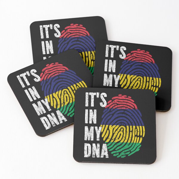 Item preview, IT'S IN MY DNA Mauritius Flag Roots designed and sold by CosmoKitsch.
