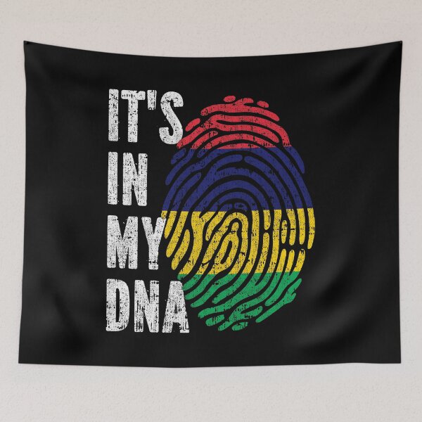 Item preview, IT'S IN MY DNA Mauritius Flag Roots designed and sold by CosmoKitsch.