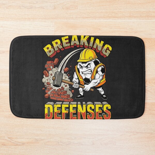 Item preview, Breaking Defenses - Construction Soccer Mascot designed and sold by DigitalGlade.