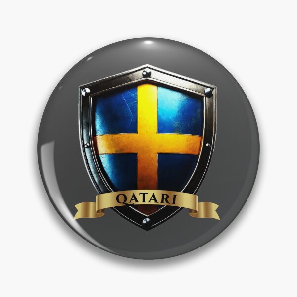 Item preview, Qatari Swedish Heritage Crest Shield designed and sold by Highlandkings.