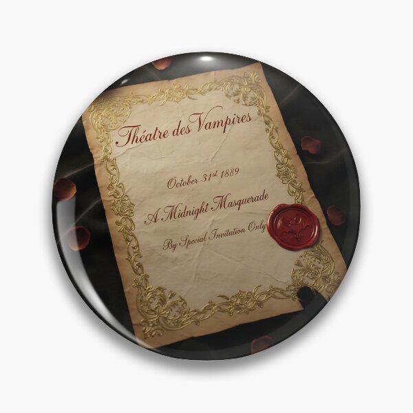 Item preview, Theatre des Vampires Invitation - Ornate Gothic Macabre Art designed and sold by SHK-Designs.