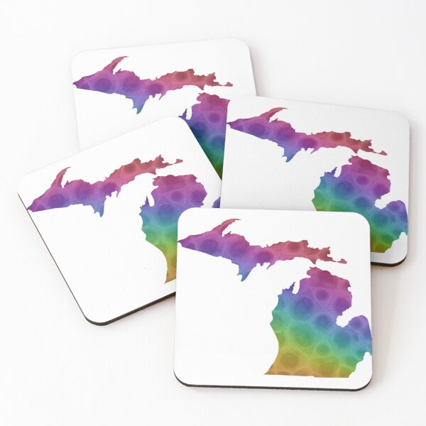Item preview,  Petoskey colorful stones, the Great Lake state, rainbow pattern  designed and sold by hollycooper.