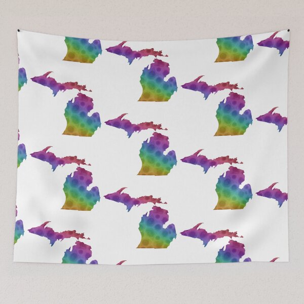 Item preview,  Petoskey colorful stones, the Great Lake state, rainbow pattern  designed and sold by hollycooper.