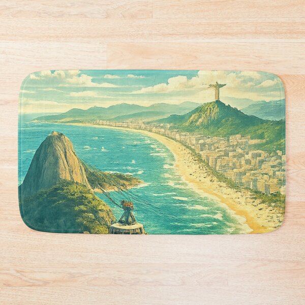 Item preview, Rio De Janeiro Stamp Sticker  designed and sold by ouatisworld.