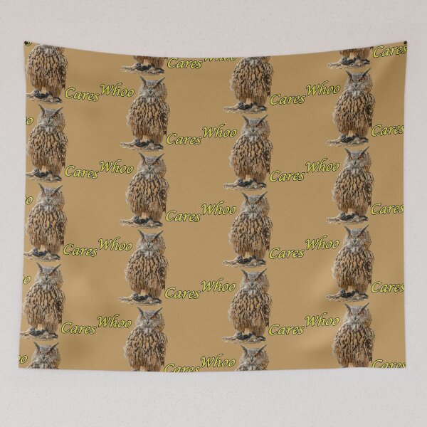 Item preview,  Whoo Cares Eurasian Eagle owl designed and sold by Dalyndigital Photography.