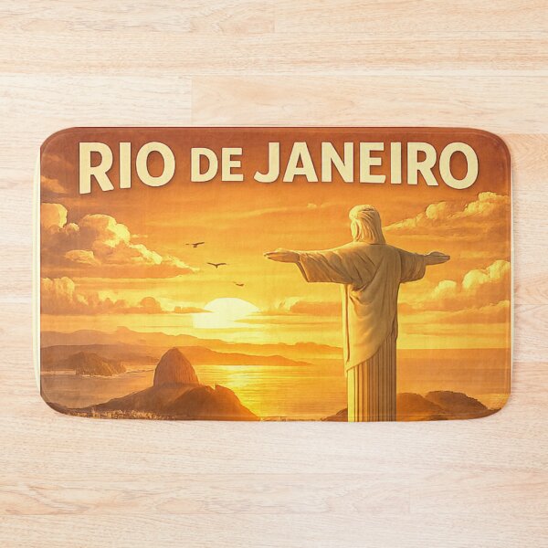 Item preview, Rio De Janeiro Stamp Sticker  designed and sold by ouatisworld.