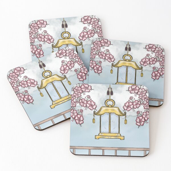 Item preview, Japanese lantern & cherry blossoms designed and sold by Etkennedy.