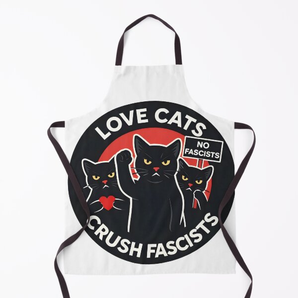 Item preview, Love Cats, Crush Fascists • Anti Fascism Circle Sticker • Cute but Fierce designed and sold by WAUZ.