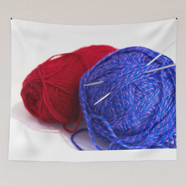 Item preview, Ball of yarn and knitting needles on white background. Close up. designed and sold by IgorKovalenko.