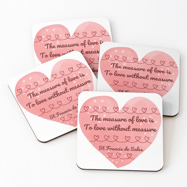 Item preview, Love Without Measure | St. Francis de Sales Design designed and sold by Stella Maris Designs.