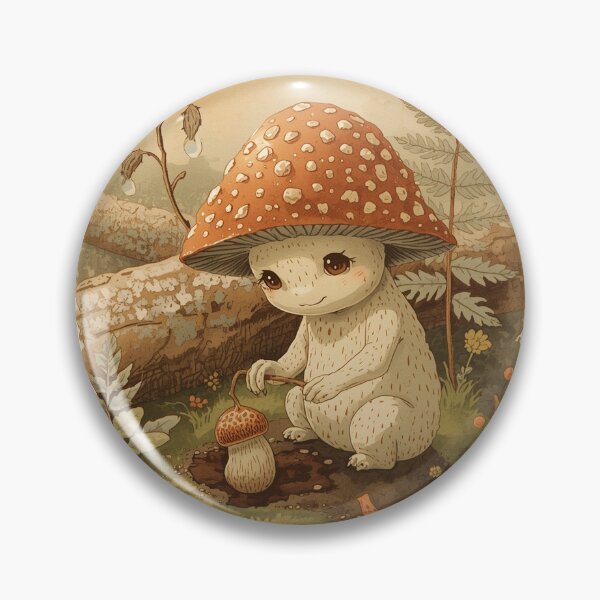 Item preview, Honeycomb Morel Seed Tender Mushroom Folk Art / Cottagecore Mushroom Illustration designed and sold by PictorialWhimsy.