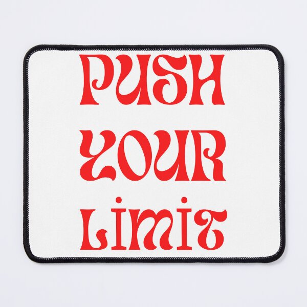 Item preview, Push Your Limit - Retro Red Wavy Typography designed and sold by birleşik zevkler.