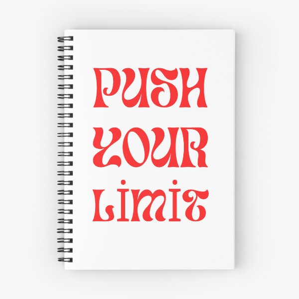Item preview, Push Your Limit - Retro Red Wavy Typography designed and sold by birleşik zevkler.