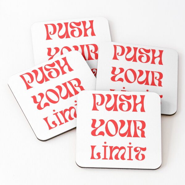 Item preview, Push Your Limit - Retro Red Wavy Typography designed and sold by UNITEDTASTES.