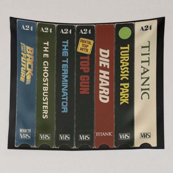 Item preview, Retro VHS Legends – 80s & 90s Movie Spine Art designed and sold by Williams Anderson.
