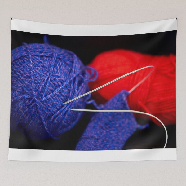 Item preview, Ball of yarn and knitting needles on white background. Close up. designed and sold by IgorKovalenko.