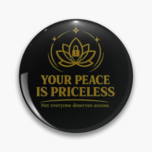 Item preview, Your Peace Is Priceless Shirt – Spiritual Boundary Quote with Lotus Lock Symbol designed and sold by AdicretorDesign.